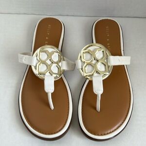White & Gold Sandals
